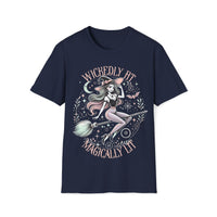 Macabre Threads Navy Charmed and Dangerous T-Shirt