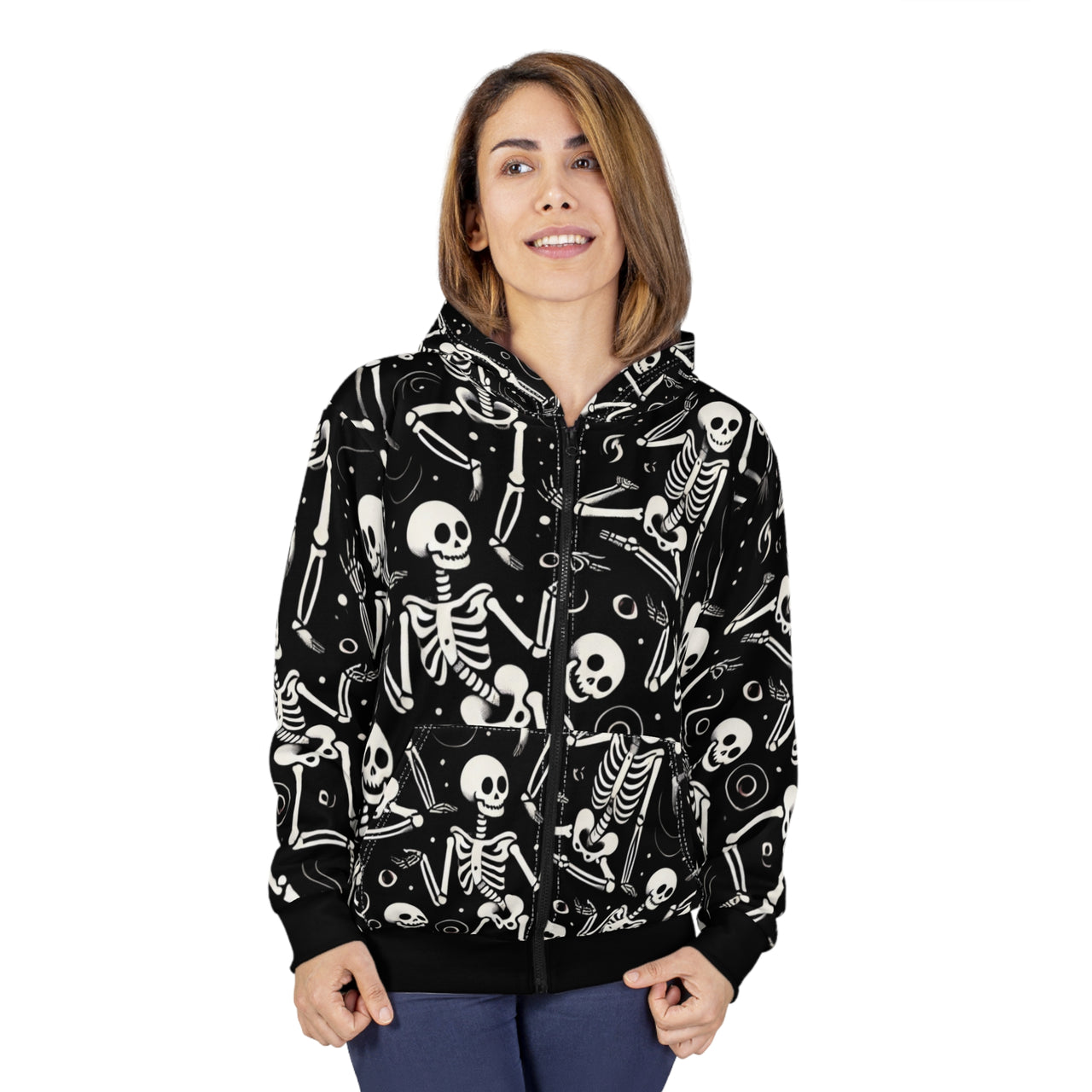 Dancing Bones Hoodie (full zip)