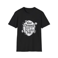 Macabre Threads Black Gothic Resolve T-Shirt – Your Demons Don’t Scare Me Tee