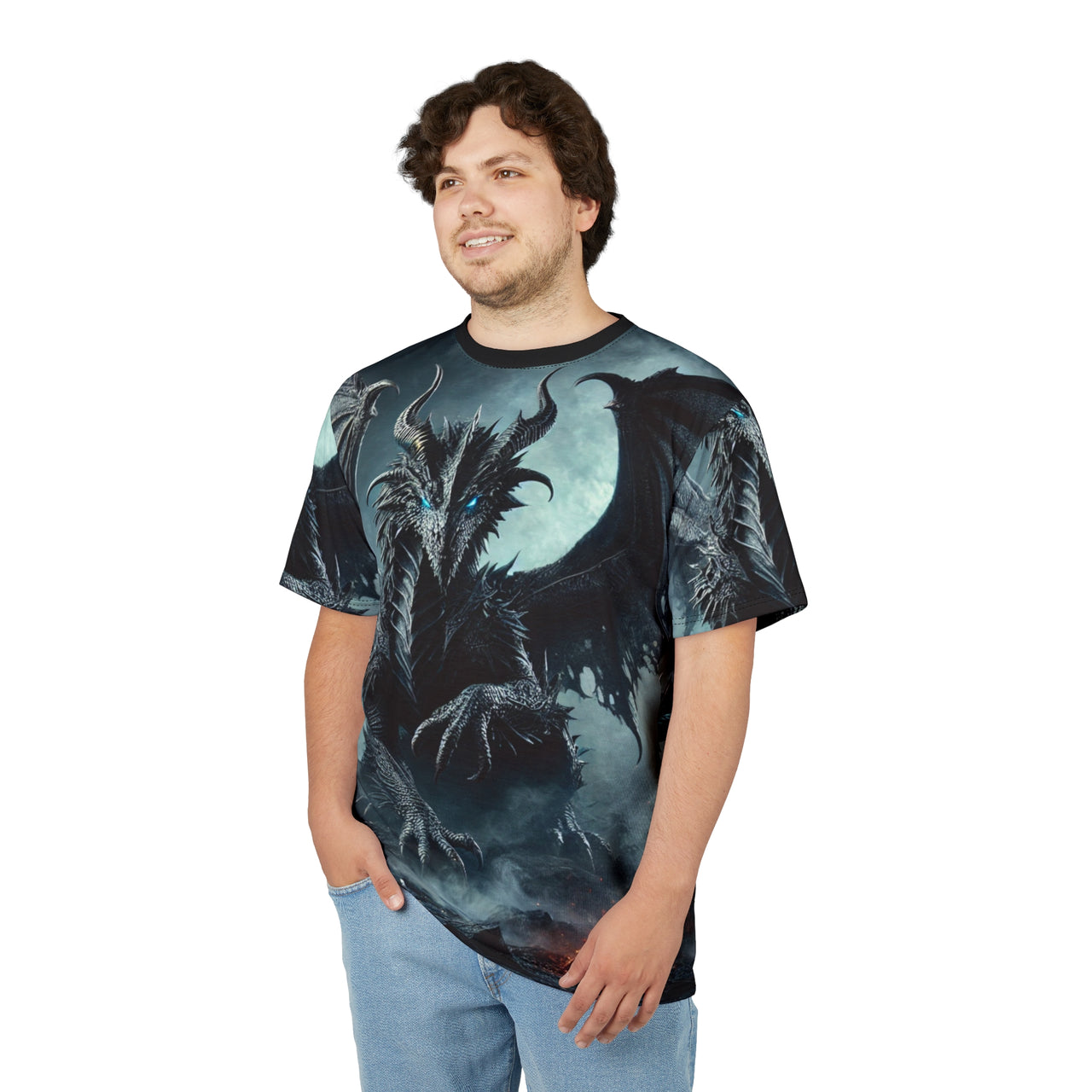 Macabre Threads Frostborn Fury All-Over Print T-Shirt – Arctic Death Reaver Tee