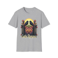 Macabre Threads Sport Grey Gothic Ravens T-Shirt – Dark Romance Crow Tee