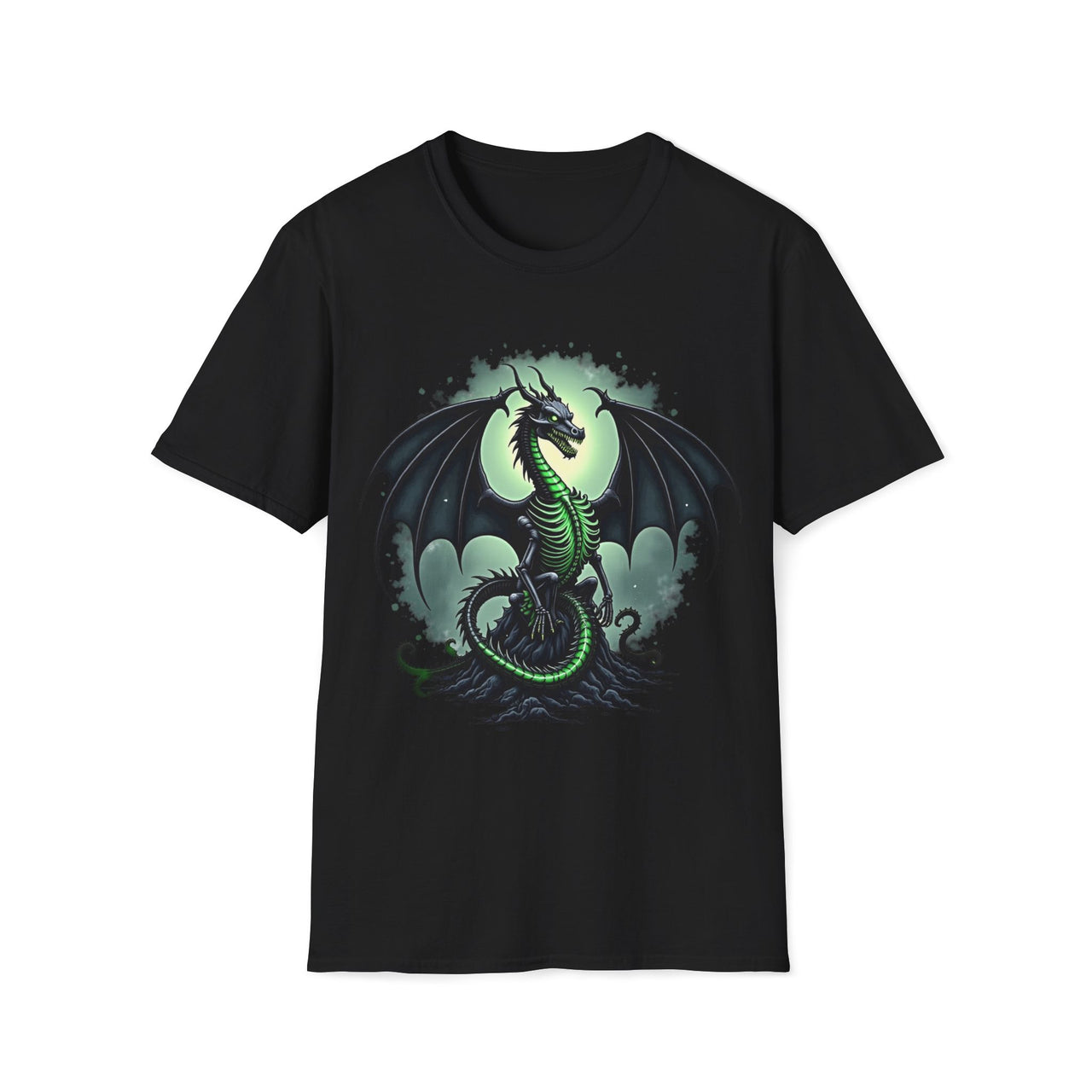 Macabre Threads Black Ichor Dragon T-Shirt – Venomous Gothic Dragon Design