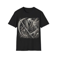 Wraith's Embrace - Gothic Horror Reaper T-Shirt