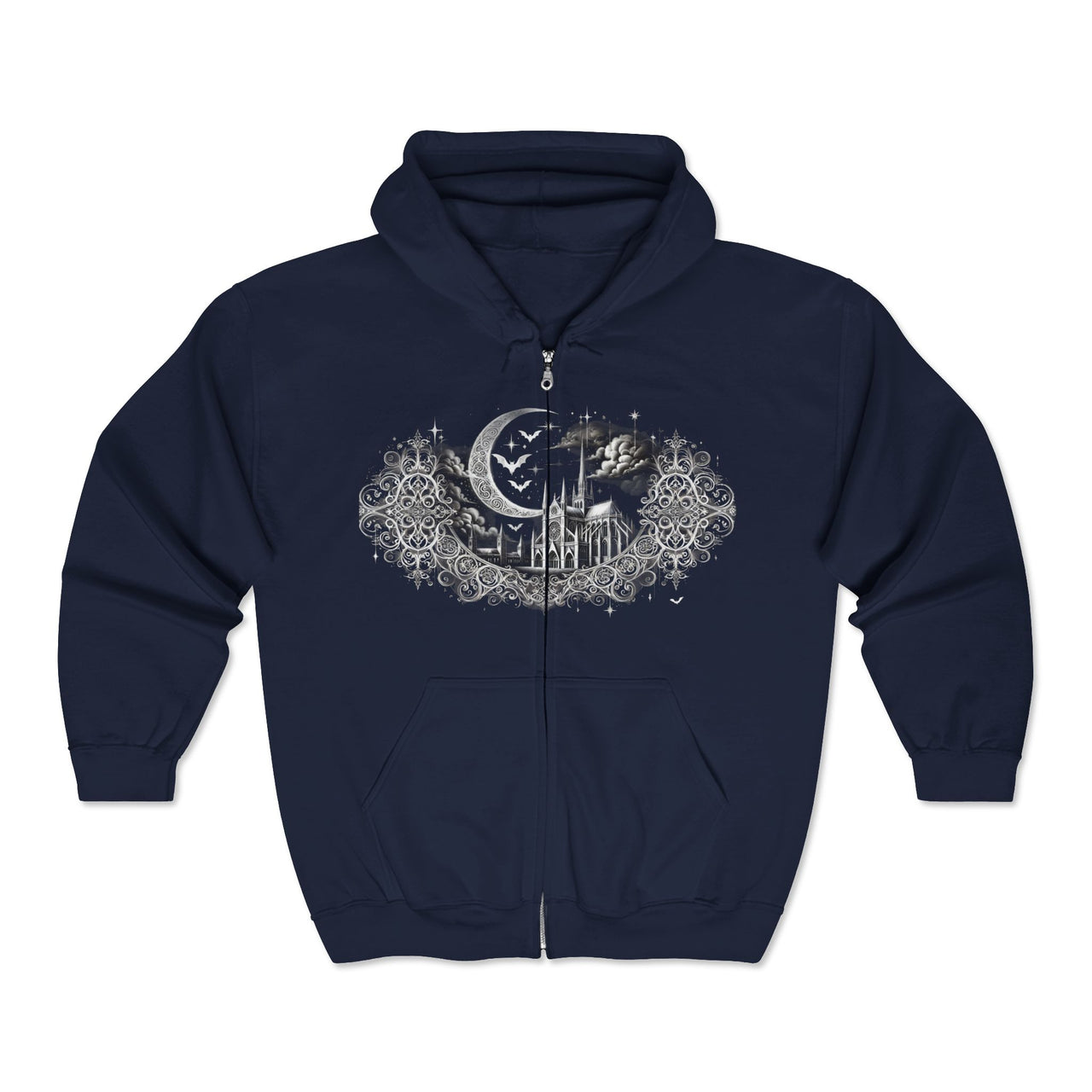 Moonlit Cathedral Hoodie (full zip)
