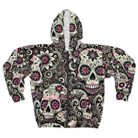 Skull Blossom Hoodie (full zip)