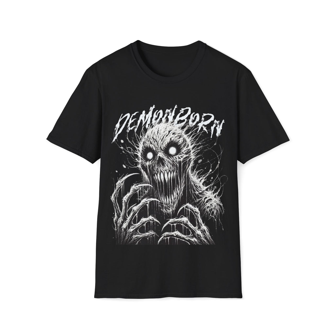 Macabre Threads Black Demonborn T-Shirt – Gothic Horror Design