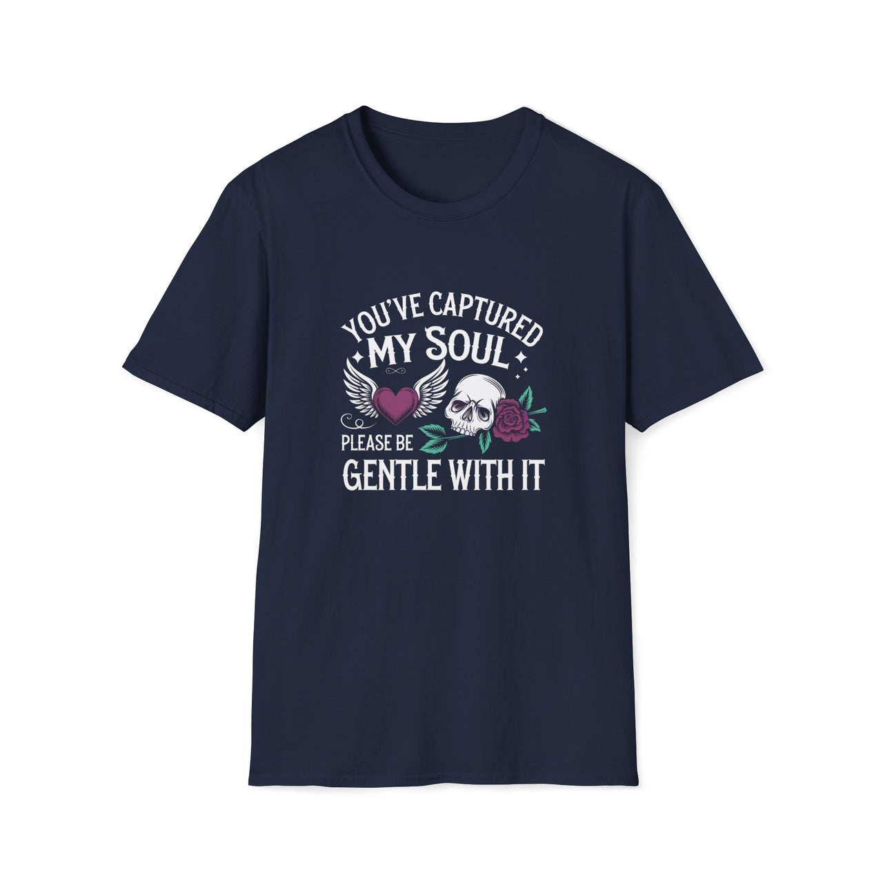 Macabre Threads Navy Soul Sanctuary T-Shirt – Captured Soul Gothic Tee
