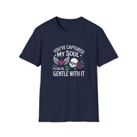 Macabre Threads Navy Soul Sanctuary T-Shirt – Captured Soul Gothic Tee