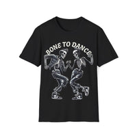 Macabre Threads Black Bone to Dance T-Shirt – Dancing Skeleton Gothic Tee