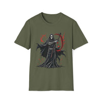 Macabre Threads Reaper Essence – Crimson Scythe T-Shirt