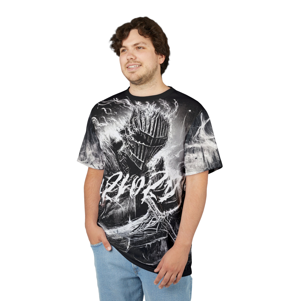 Macabre Threads Warlord of the Fallen All-Over Print T-Shirt – Gothic Warlord Battlefield Tee