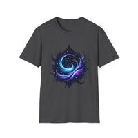 Macabre Threads Dark Heather Cosmic Drift – Galactic Flow T-Shirt