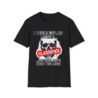 Classified Skull T-Shirt – Gothic Secret Statement Tee