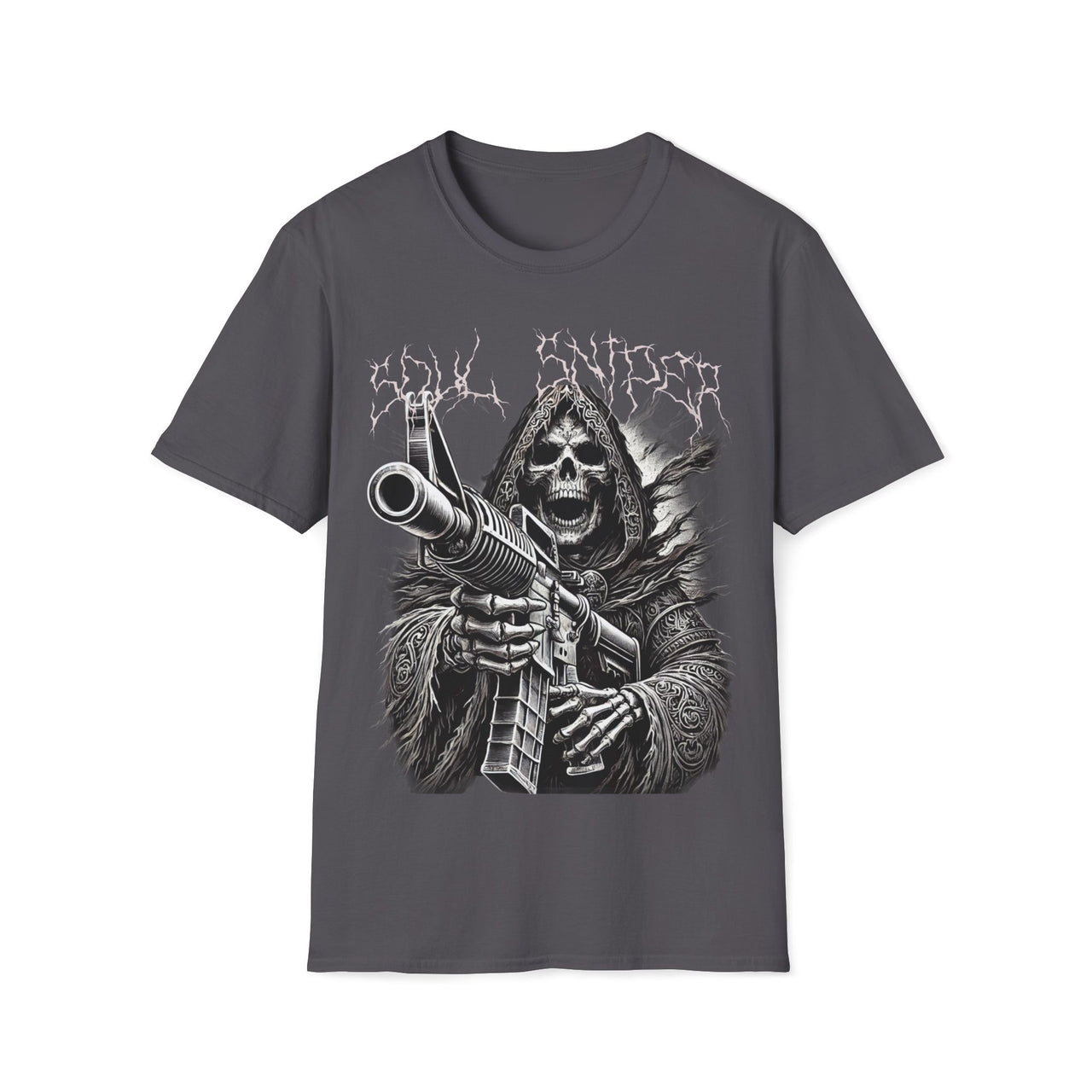 Macabre Threads Charcoal Soul Sniper – Grim Reaper With Assault Rifle