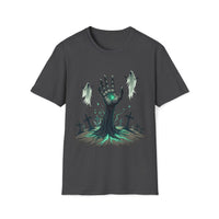 Macabre Threads Dark Heather Grave Surge - Gothic Resurrection T-Shirt