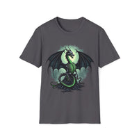 Macabre Threads Charcoal Ichor Dragon T-Shirt – Venomous Gothic Dragon Design