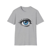 Macabre Threads Sport Grey Mystic Gaze – All-Seeing Eye T-Shirt