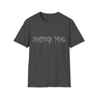 Macabre Threads Dark Heather Sinister Mind T-Shirt – Gothic Minimalist Statement Tee