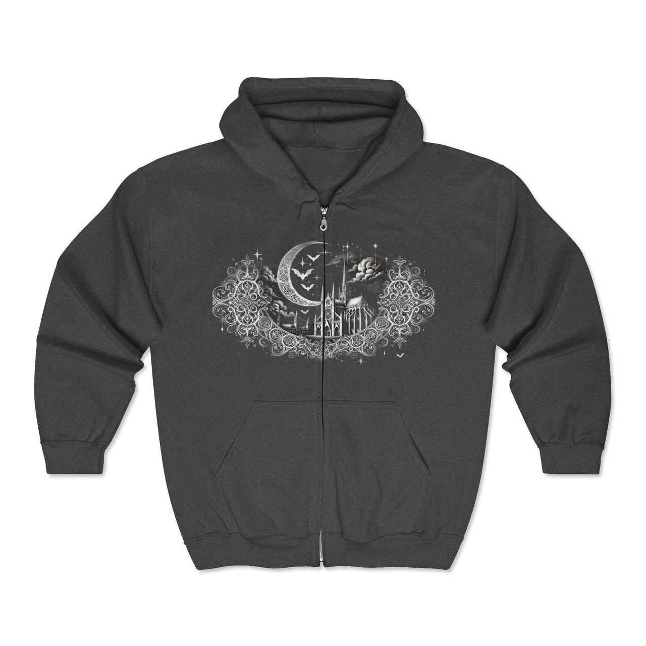 Moonlit Cathedral Hoodie (full zip)