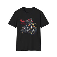 Macabre Threads Black Gothic Rider T-Shirt – Skeleton Motorcycle Graphic Tee
