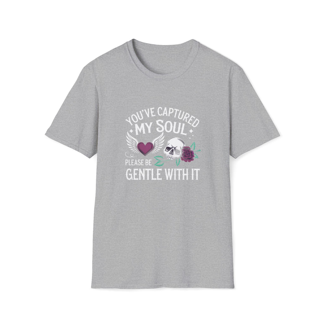 Macabre Threads Sport Grey Soul Sanctuary T-Shirt – Captured Soul Gothic Tee