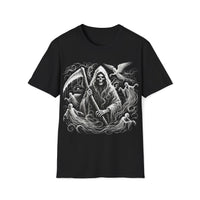 Macabre Threads Black Soul Harvester – Grim Reaper Spirit T-Shirt