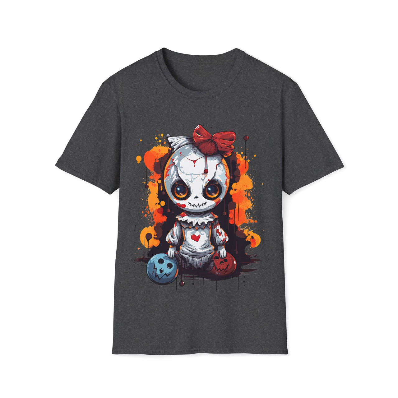 Macabre Threads Dark Heather Voodoo Doll T-Shirt – Creepy Cute Gothic Design