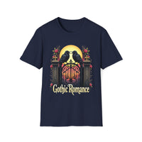 Macabre Threads Navy Gothic Ravens T-Shirt – Dark Romance Crow Tee