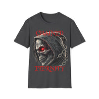 Macabre Threads Dark Heather Chained Eternity – Grim Reaper Skull T-Shirt