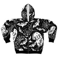 Graveyard Whispers Hoodie (full zip)
