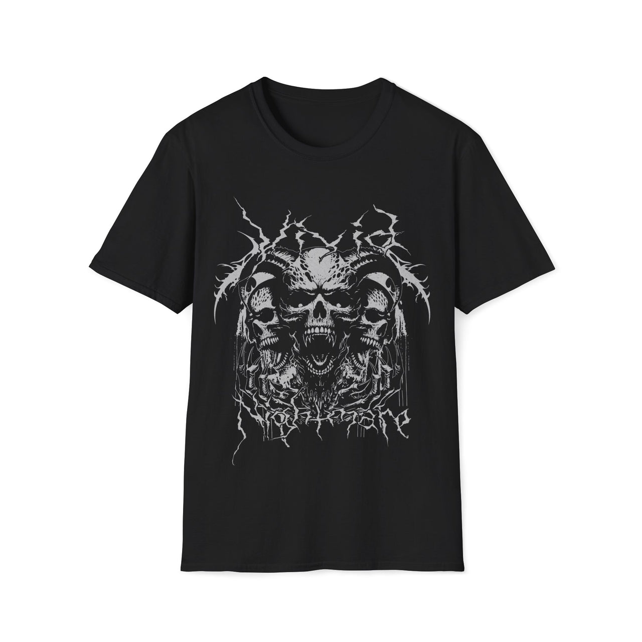 Macabre Threads Black Vivid Nightmare T-Shirt – Screaming Skull Horror Tee