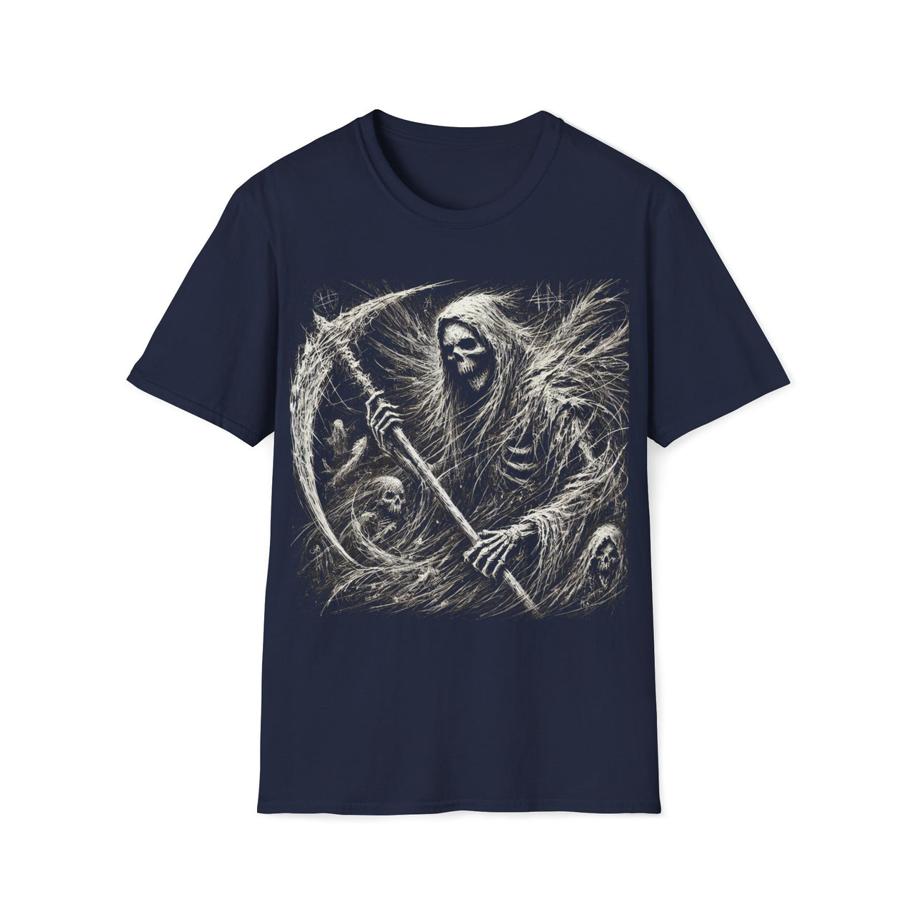 Wraith's Embrace - Gothic Horror Reaper T-Shirt