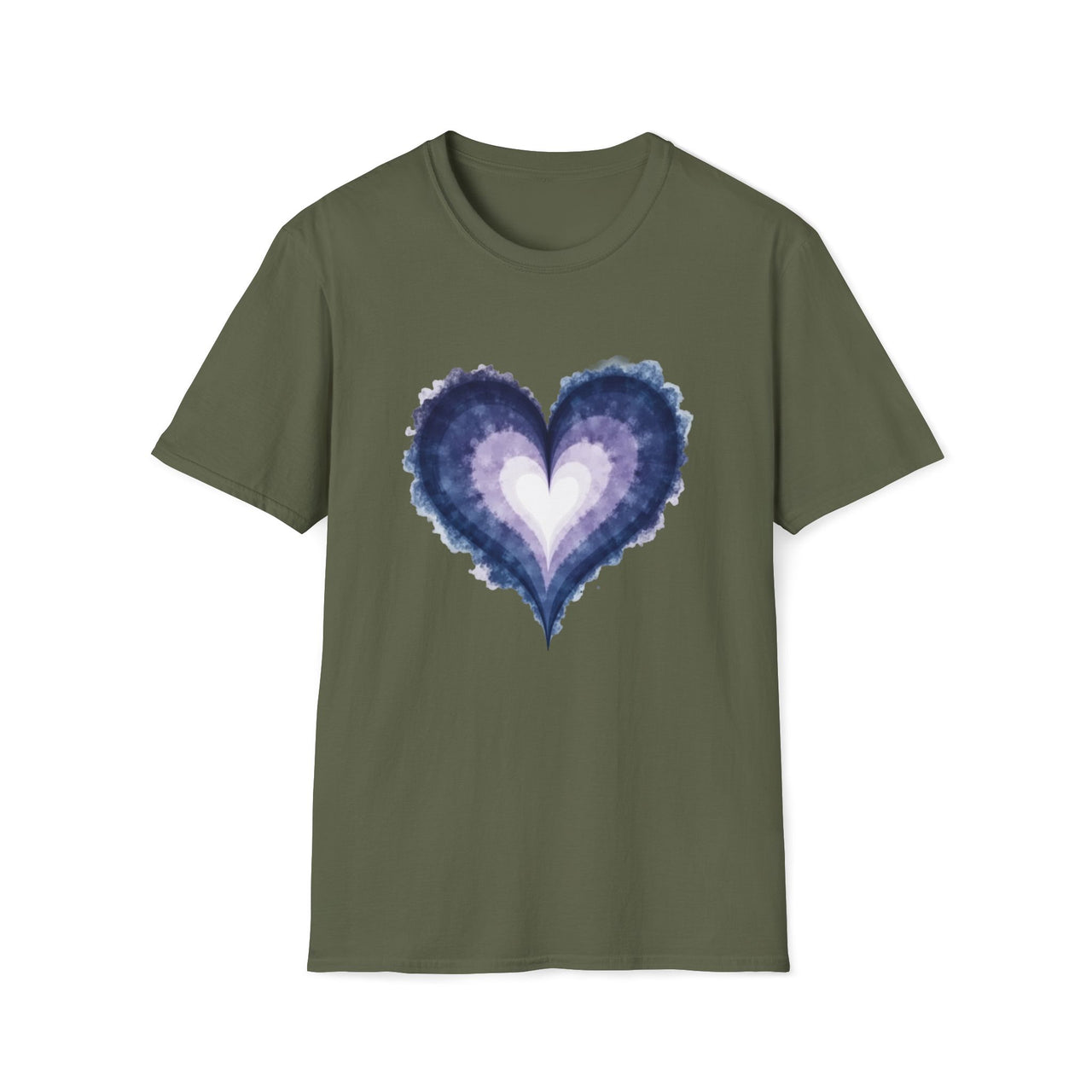 Macabre Threads Mystic Heart T-Shirt – Enchanted Gothic Watercolor Heart Tee