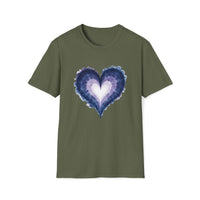 Macabre Threads Mystic Heart T-Shirt – Enchanted Gothic Watercolor Heart Tee