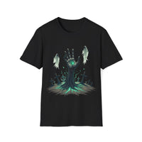Macabre Threads Black Grave Surge - Gothic Resurrection T-Shirt