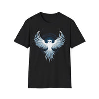 Macabre Threads Black Mystic Owl – Lunar Guardian T-Shirt