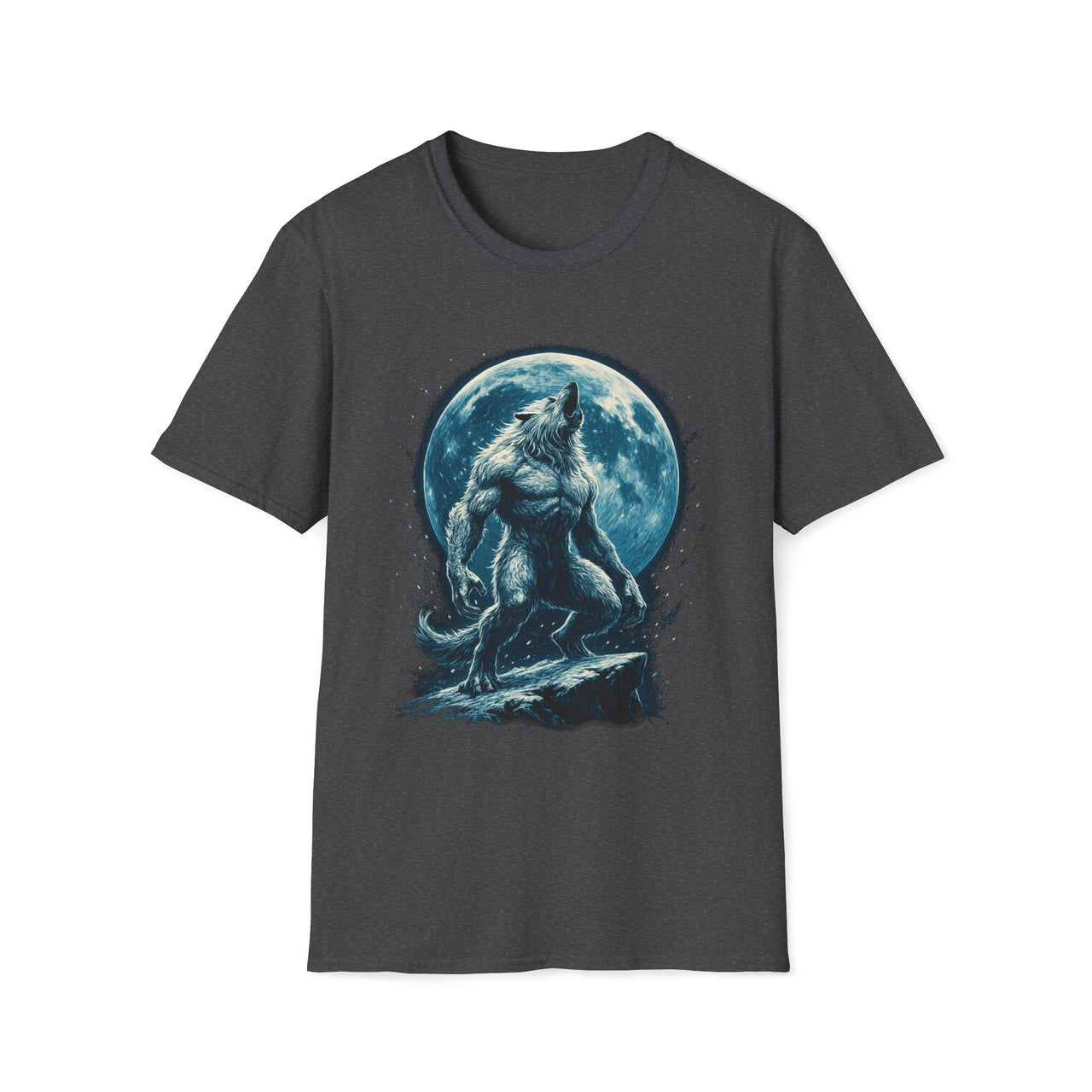 Macabre Threads Dark Heather Lunar Dominion – Werewolf T-Shirt