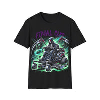 Macabre Threads Black Final Cut – Grim Reaper Lawn Mower T-Shirt
