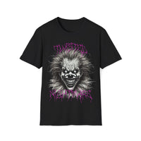 Macabre Threads Black Twisted Nightmare T-Shirt – Killer Clown Graphic Tee