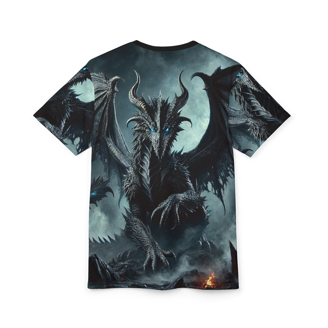 Macabre Threads Frostborn Fury All-Over Print T-Shirt – Arctic Death Reaver Tee