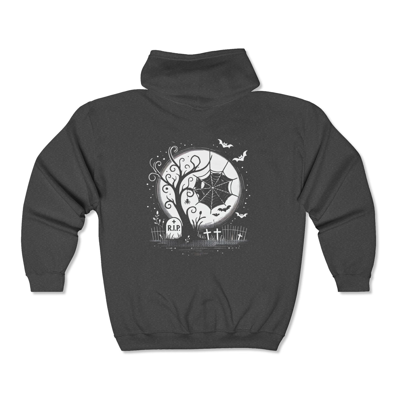 Moonlit Cemetery Hoodie (full zip)