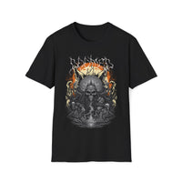 Macabre Threads Black Doomed Skull Art T Shirt – Apocalyptic Gothic Skull Tee