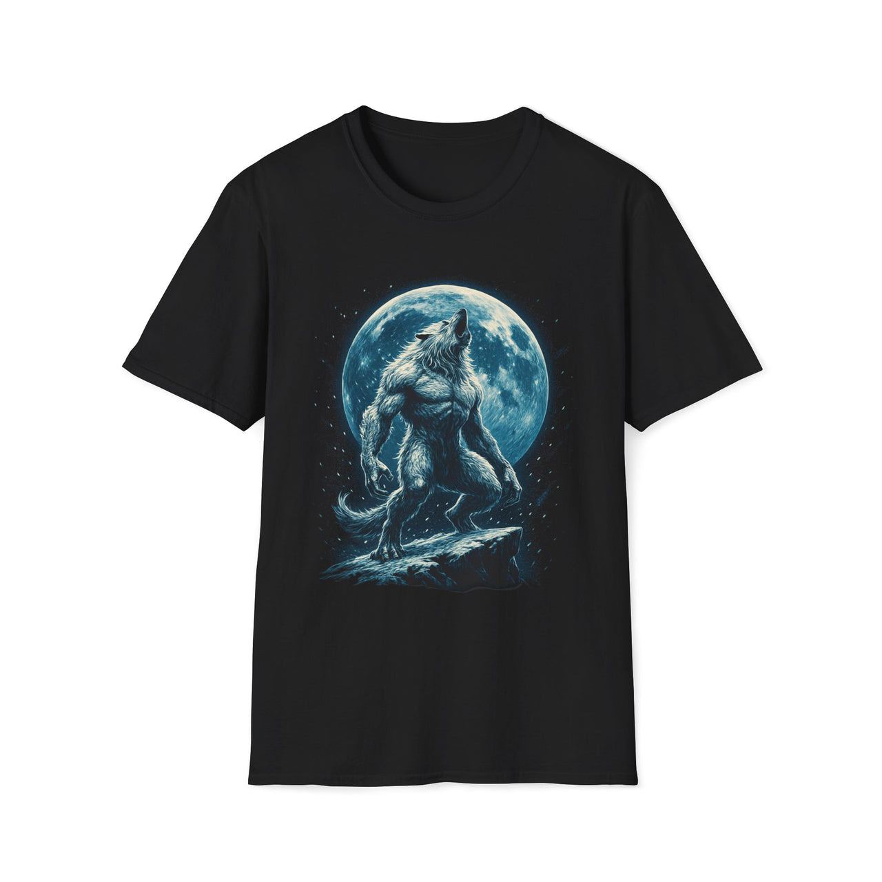 Macabre Threads Black Lunar Dominion – Werewolf T-Shirt