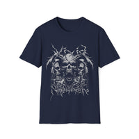 Macabre Threads Navy Vivid Nightmare T-Shirt – Screaming Skull Horror Tee