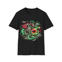 Macabre Threads Black Infernal Majesty – Gothic Dragon T-Shirt