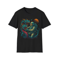 Galactic Grapple – Astronaut vs Space Serpent T-Shirt