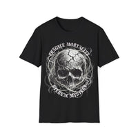 Macabre Threads Black Fragile Mortality – Cracked Skull Shirt