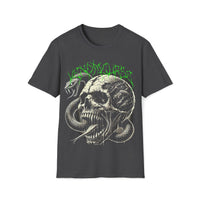 Macabre Threads Dark Heather Venomcurse – Skull and Snake T-Shirt