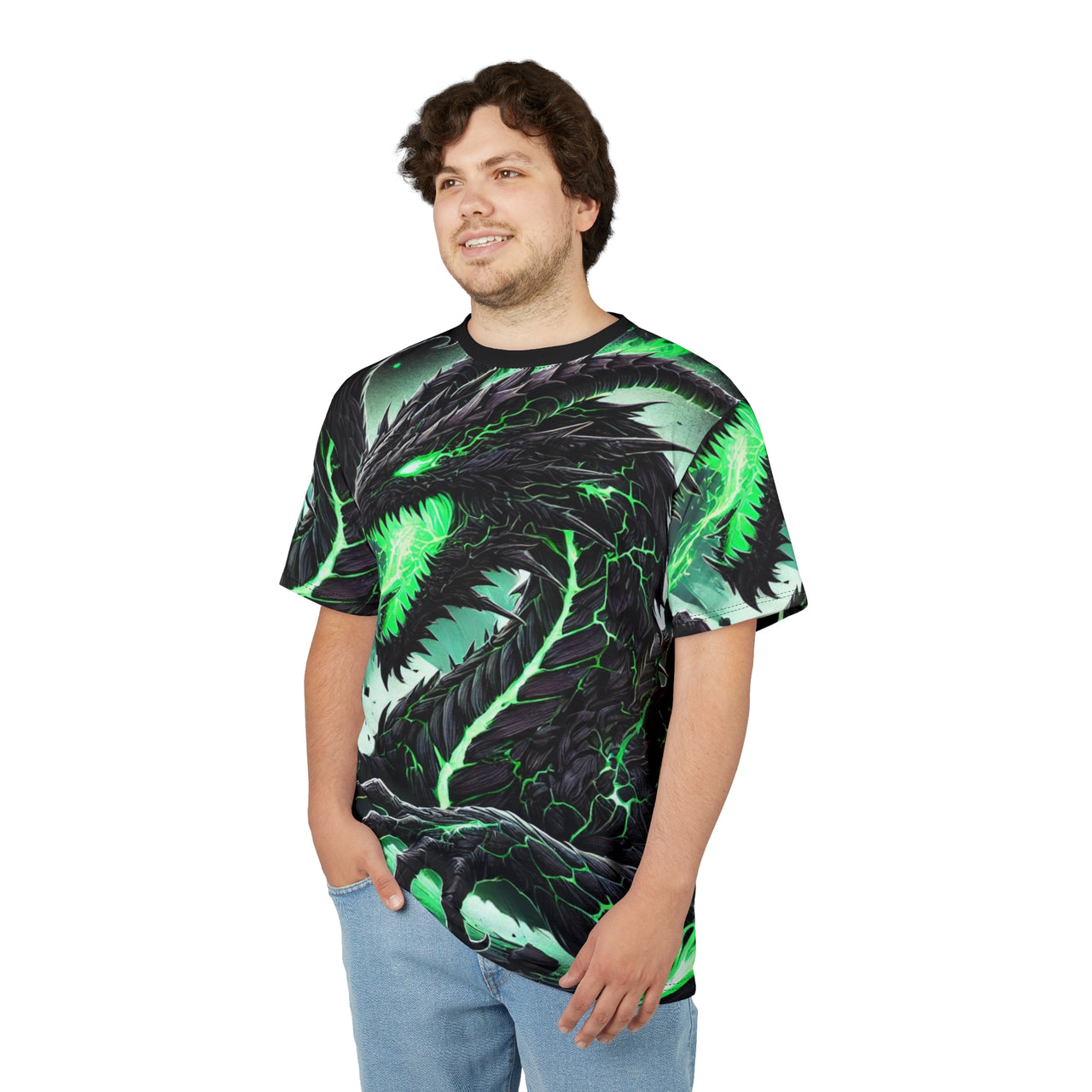 Macabre Threads Netherfang All-Over Print T-Shirt – Vampire Fang Gothic Beast Tee