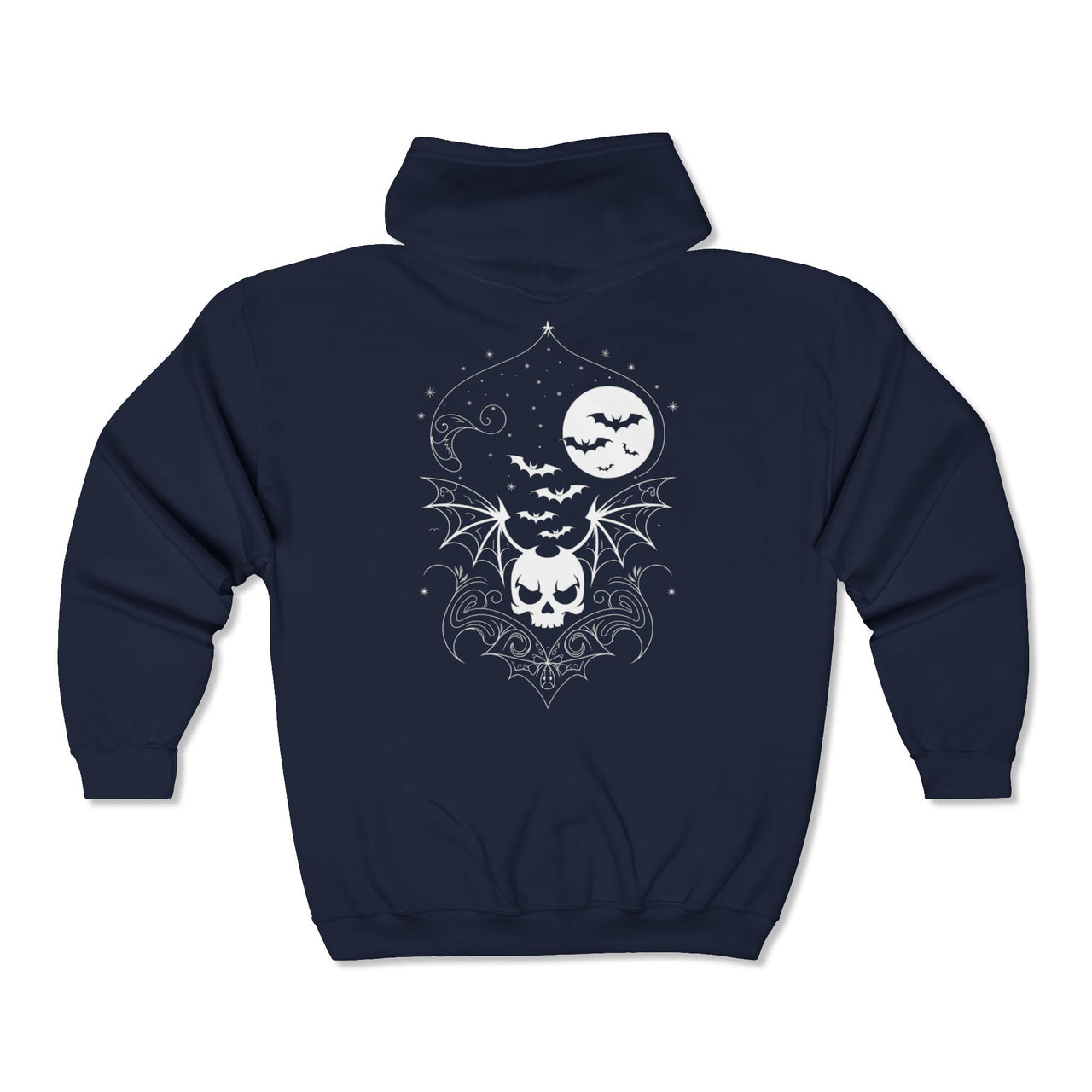 Moonlit Batscape Hoodie (full zip)